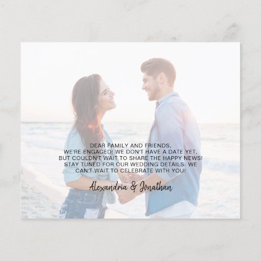 バジェットサンシーサーフフォト婚約発表 (裏面)