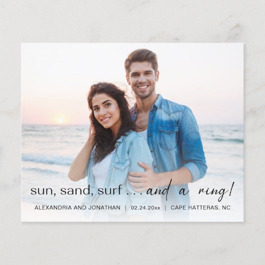 バジェットサンシーサーフフォト婚約発表 (正面)