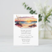 バジェットサンセットビーチシー結婚式招待状 (スタンド正面)