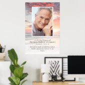 バジェットサンセットフォト2ftx3ft葬儀ウェルカムサイン ポスター (ホームオフィス)