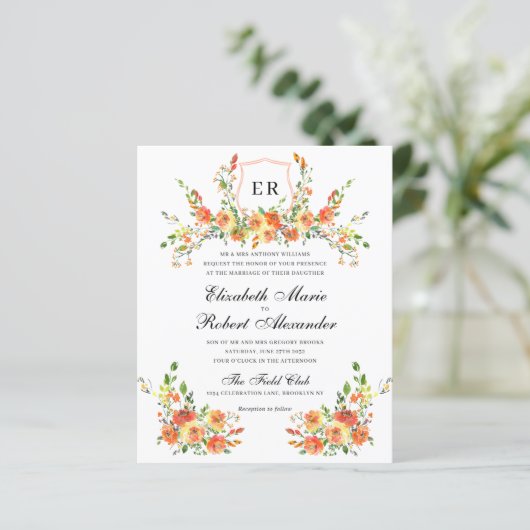 バジェットサンセット開花モノグラムフローラクレスト結婚ズ (スタンド正面)