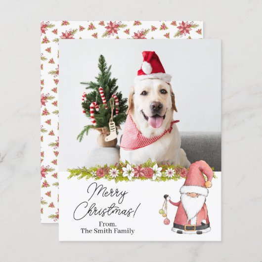 バジェットサンタクロースのクリスマスフォト (正面/裏面)