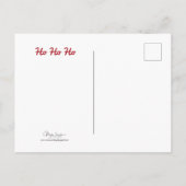 バジェットサンタチワホアドッグレッドおもしろいキュートホリデー ポストカード (裏面)