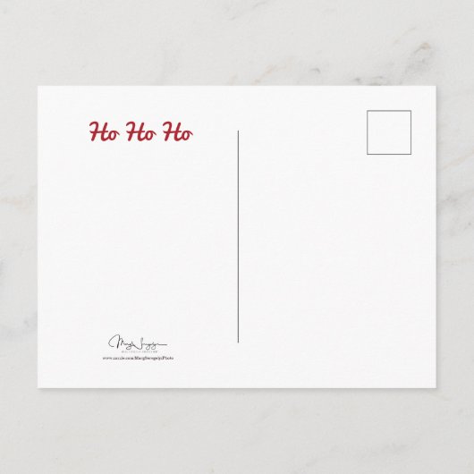 バジェットサンタチワホアドッグレッドおもしろいキュートホリデー ポストカード (裏面)