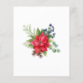 バジェットサンタベビークリスマスベビーシャワー招待状 (裏面)