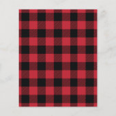 バジェットサンタベビークリスマスベビーシャワー招待状 (裏面)