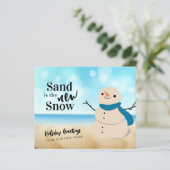 バジェットサンディ雪だるまビーチ新しいアドレスカード (スタンド正面)
