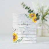 バジェットサンフラワーズウ素朴ッドランド庭園の結婚式 (スタンド正面)