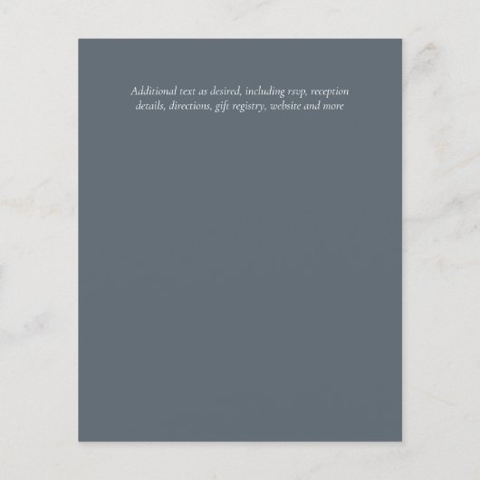 バジェットサンフラワーズウ素朴ッドランド庭園の結婚式 チラシ (裏面)