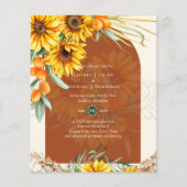 バジェットサンフラワーズパンパスグラステラコッタ結婚ズ (正面)