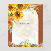 バジェットサンフラワーズパンパスグラステラコッタ結婚ズ チラシ (裏面)