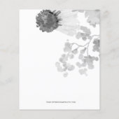 バジェットサンフラワーズブライダルシャワー招待 (裏面)