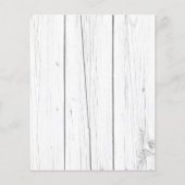 バジェットサンフラワーズブライダルシャワー素朴な幾何学 (裏面)