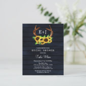 バジェットサンフラワーズ〔雄ジカの〕枝角ブライダルシャワー招待 (スタンド正面)