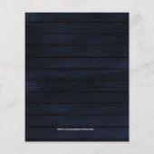 バジェットサンフラワーズ〔雄ジカの〕枝角ブライダルシャワー招待 (裏面)