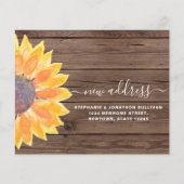 バジェットサンフラワーニューアドレスバーンウッドカード (正面)