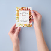 バジェットサンフラワーバーチャルブライダルシャワーブルゴーニュ チラシ (手)