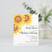 バジェットサンフラワーフローラブライダルシャワー招待 (スタンド正面)