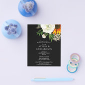 バジェットサンフラワーフローラリハーサルディナーBフライヤー チラシ (シングル)