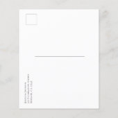 バジェットサンフラワーブライダルシャワーブランチ葉書 (裏面)