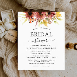 バジェットサンフラワーブライダルシャワーブルゴーニュフローラ