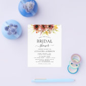 バジェットサンフラワーブライダルシャワーブルゴーニュフローラ チラシ (シングル)