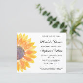 バジェットサンフラワーブライダルシャワー招待状 (スタンド正面)