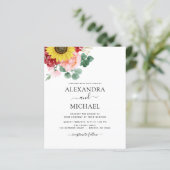 バジェットサンフラワーユーカリプトゥスカントリーウェディング (スタンド正面)