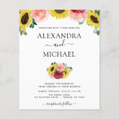 バジェットサンフラワーユーカリプトゥスカントリーウェディング (正面)