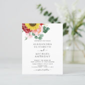 バジェットサンフラワーユーカリプトゥスフォトカントリー結婚式 (スタンド正面)