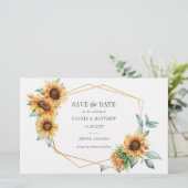 バジェットサンフラワーユーカリ救幾何日付 便箋 (スタンド正面)