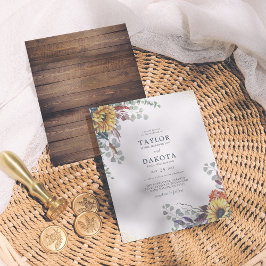 バジェットサンフラワー&ユーカリグリネリー結婚ズ