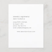 バジェットサンフラワー&ユーカリフローラブライダルシャワー (裏面)