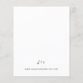 バジェットサンフラワー&ユーカリモダンス結婚のW チラシ (裏面)