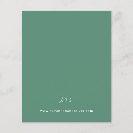 バジェットサンフラワー&ユーカリモダンフローラ結婚ズ (裏面)