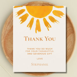 バジェットサンベビーシャワーサンキューカード