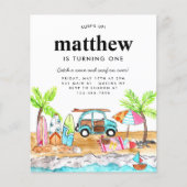 バジェットサーフズアップボードビーチウェーブサーフィン誕生日 (正面)