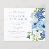 バジェットシックなライトブルーウォーターカラー結婚フローラ (正面)