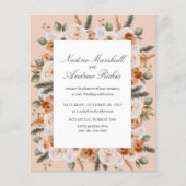 バジェットシックオレンジアイボリーセージ緑結婚枠 (正面)