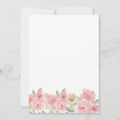 バジェットシックコーラルフローラブライダルシャワーゲーム 招待状 (裏面)