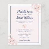 バジェットシックピンクグリッターネイビーブルーフローラズ (正面)