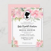 バジェットシックピンク花模様リージェンシーエラブライダルシャワー