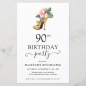 バジェットシックフローラ金ゴールドハイヒール90th誕生日 (正面)