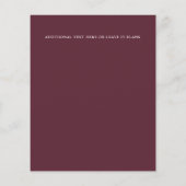 バジェットシックプラムアイボリーセージピンク結婚フレーム (裏面)