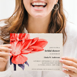 バジェットシック咲きフラワーオレンジブライダルシャワー