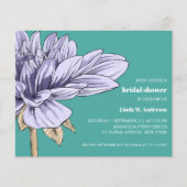 バジェットシック咲き薄紫花ブライダルシャワー (正面)