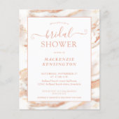 バジェットシック銅バラ金ゴールド大理石ブライダルシャワー (正面)