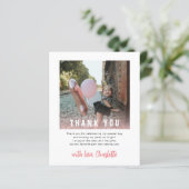 バジェットシック1stバースデーキッズパーティーサンキューカード (スタンド正面)