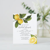 バジェットシトラスレモンガーデンブライダルシャワー招待状 (スタンド正面)
