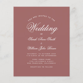 バジェットシナモンバラスクリプト結婚式招待状